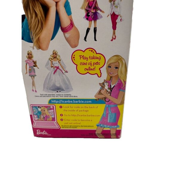 NIB 2009 Mattel Barbie I Can Be A Pet Vet Veterinarian w/ Dog Accessories - Picture 5 of 7